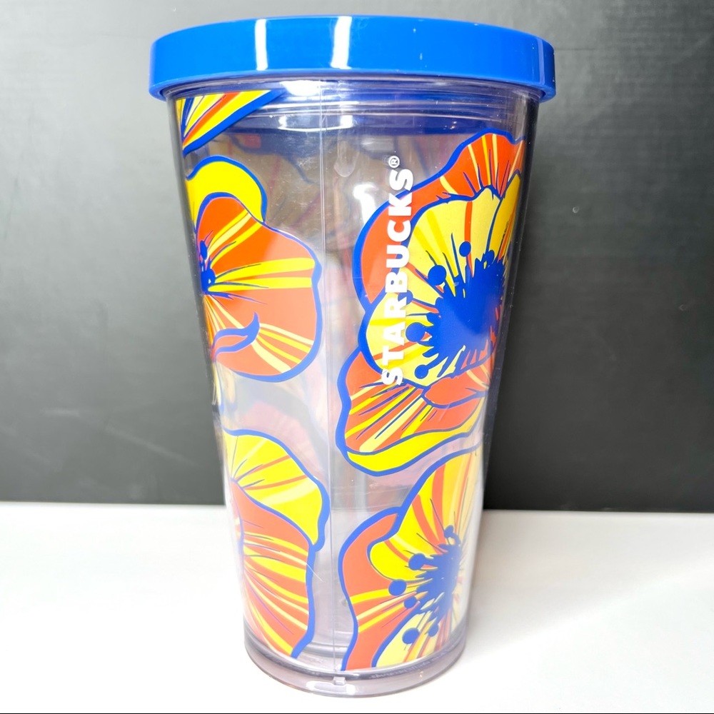 Starbucks Plastic Floral Tumbler